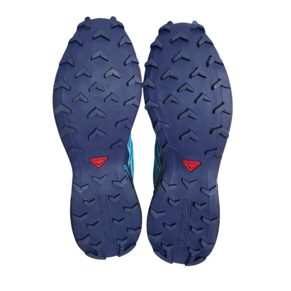 Salomon Speedcross 4 Trail Hawaiian Surf Running Shoes Blue/Purple Women's Sz 11 - Picture 5 of 7